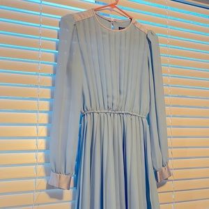 Gorgeous vintage chiffon blue dress